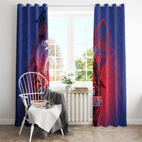 Guam Blue Marlin Fishing Window Curtain Guahan Fish Hook Tattoo LT14 - Polynesian Pride