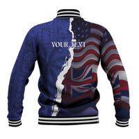 Personalized Hawaii Statehood Day Baseball Jacket 66th Anniversary LT14 - Polynesian Pride