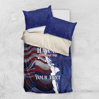 Personalized Hawaii Statehood Day Bedding Set 66th Anniversary - Polynesian Pride