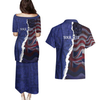 Personalized Hawaii Statehood Day Couples Matching Puletasi and Hawaiian Shirt 66th Anniversary LT14 - Polynesian Pride