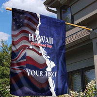 Personalized Hawaii Statehood Day Garden Flag 66th Anniversary - Polynesian Pride