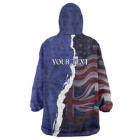 Personalized Hawaii Statehood Day Wearable Blanket Hoodie 66th Anniversary LT14 - Polynesian Pride