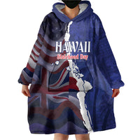 Personalized Hawaii Statehood Day Wearable Blanket Hoodie 66th Anniversary LT14 - Polynesian Pride