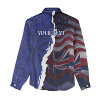 Personalized Hawaii Statehood Day Women Casual Shirt 66th Anniversary - Polynesian Pride