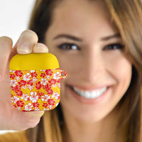 Yellow Hawaii Hibiscus AirPods Case Tropical Flowers Seamless Pattern LT14 Yellow - Polynesian Pride