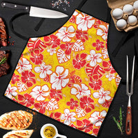 Yellow Hawaii Hibiscus Apron Tropical Flowers Seamless Pattern - Polynesian Pride