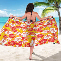 Yellow Hawaii Hibiscus Sarong Tropical Flowers Seamless Pattern - Polynesian Pride