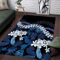 Polu Aloha Hawaii Lei Area Rug Tropical Flowers Elegant Vibe - Polynesian Pride