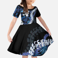 Polu Aloha Hawaii Lei Family Matching Off The Shoulder Long Sleeve Dress and Hawaiian Shirt Tropical Flowers Elegant Vibe - Polynesian Pride