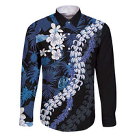Polu Aloha Hawaii Lei Family Matching Puletasi and Hawaiian Shirt Tropical Flowers Elegant Vibe - Polynesian Pride