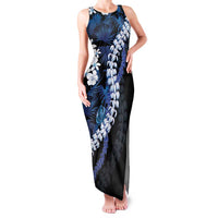 Polu Aloha Hawaii Lei Family Matching Tank Maxi Dress and Hawaiian Shirt Tropical Flowers Elegant Vibe - Polynesian Pride