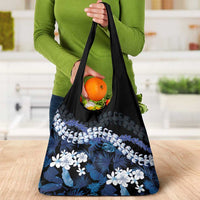 Polu Aloha Hawaii Lei Grocery Bag Tropical Flowers Elegant Vibe LT14 - Polynesian Pride