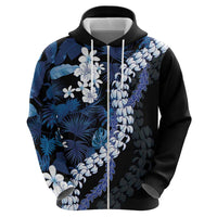 Polu Aloha Hawaii Lei Hoodie Tropical Flowers Elegant Vibe - Polynesian Pride