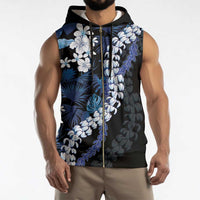 Polu Aloha Hawaii Lei Sleeveless Zip Hoodie Tropical Flowers Elegant Vibe LT14 - Polynesian Pride