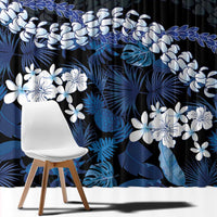 Polu Aloha Hawaii Lei Window Curtain Tropical Flowers Elegant Vibe - Polynesian Pride