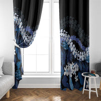 Polu Aloha Hawaii Lei Window Curtain Tropical Flowers Elegant Vibe - Polynesian Pride