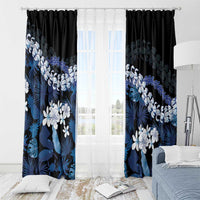 Polu Aloha Hawaii Lei Window Curtain Tropical Flowers Elegant Vibe - Polynesian Pride