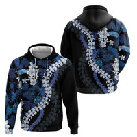Polu Aloha Hawaii Lei Zip Hoodie Tropical Flowers Elegant Vibe - Polynesian Pride