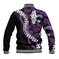 Poni Aloha Hawaii Lei Baseball Jacket Tropical Flowers Elegant Vibe LT14 - Polynesian Pride