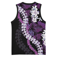 Poni Aloha Hawaii Lei Basketball Jersey Tropical Flowers Elegant Vibe - Polynesian Pride