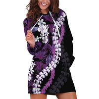 Poni Aloha Hawaii Lei Hoodie Dress Tropical Flowers Elegant Vibe - Polynesian Pride