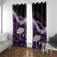 Poni Aloha Hawaii Lei Window Curtain Tropical Flowers Elegant Vibe - Polynesian Pride