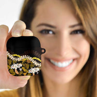 Kula Aloha Hawaii Lei AirPods Case Tropical Flowers Elegant Vibe LT14 Gold - Polynesian Pride