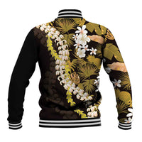 Kula Aloha Hawaii Lei Baseball Jacket Tropical Flowers Elegant Vibe LT14 - Polynesian Pride