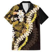 Kula Aloha Hawaii Lei Family Matching Off Shoulder Maxi Dress and Hawaiian Shirt Tropical Flowers Elegant Vibe - Polynesian Pride