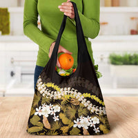 Kula Aloha Hawaii Lei Grocery Bag Tropical Flowers Elegant Vibe LT14 - Polynesian Pride