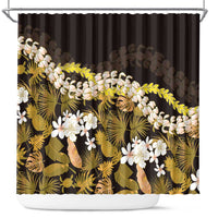 Kula Aloha Hawaii Lei Shower Curtain Tropical Flowers Elegant Vibe - Polynesian Pride