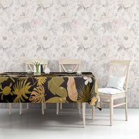 Kula Aloha Hawaii Lei Tablecloth Tropical Flowers Elegant Vibe LT14 - Polynesian Pride