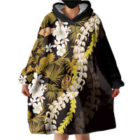 Kula Aloha Hawaii Lei Wearable Blanket Hoodie Tropical Flowers Elegant Vibe LT14 - Polynesian Pride