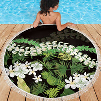 Omaomao Aloha Hawaii Lei Beach Blanket Tropical Flowers Elegant Vibe LT14 - Polynesian Pride