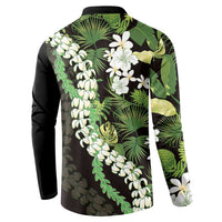 Omaomao Aloha Hawaii Lei Button Sweatshirt Tropical Flowers Elegant Vibe LT14 - Polynesian Pride