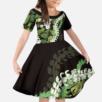 Omaomao Aloha Hawaii Lei Family Matching Puletasi and Hawaiian Shirt Tropical Flowers Elegant Vibe - Polynesian Pride