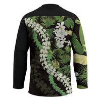 Omaomao Aloha Hawaii Lei Hockey Jersey Tropical Flowers Elegant Vibe LT14 - Polynesian Pride