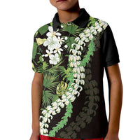 Omaomao Aloha Hawaii Lei Kid Polo Shirt Tropical Flowers Elegant Vibe - Polynesian Pride