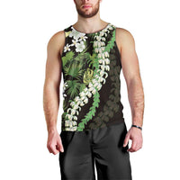 Omaomao Aloha Hawaii Lei Men Tank Top Tropical Flowers Elegant Vibe LT14 - Polynesian Pride
