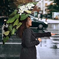 Omaomao Aloha Hawaii Lei Umbrella Tropical Flowers Elegant Vibe - Polynesian Pride