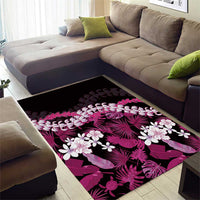 Akala Aloha Hawaii Lei Area Rug Tropical Flowers Elegant Vibe - Polynesian Pride