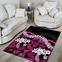 Akala Aloha Hawaii Lei Area Rug Tropical Flowers Elegant Vibe - Polynesian Pride