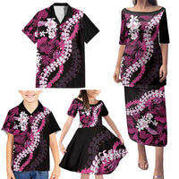 Akala Aloha Hawaii Lei Family Matching Puletasi and Hawaiian Shirt Tropical Flowers Elegant Vibe - Polynesian Pride