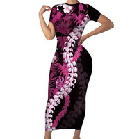 Akala Aloha Hawaii Lei Family Matching Short Sleeve Bodycon Dress and Hawaiian Shirt Tropical Flowers Elegant Vibe - Polynesian Pride