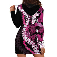Akala Aloha Hawaii Lei Hoodie Dress Tropical Flowers Elegant Vibe - Polynesian Pride