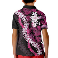 Akala Aloha Hawaii Lei Kid Polo Shirt Tropical Flowers Elegant Vibe - Polynesian Pride