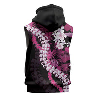Akala Aloha Hawaii Lei Sleeveless Zip Hoodie Tropical Flowers Elegant Vibe LT14 - Polynesian Pride