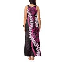 Akala Aloha Hawaii Lei Tank Maxi Dress Tropical Flowers Elegant Vibe LT14 - Polynesian Pride