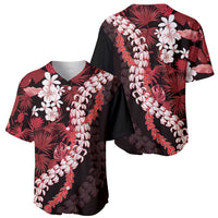 Ulaula Aloha Hawaii Lei Baseball Jersey Tropical Flowers Elegant Vibe - Polynesian Pride