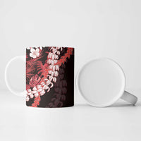 Ulaula Aloha Hawaii Lei Ceramic Mug Tropical Flowers Elegant Vibe - Polynesian Pride